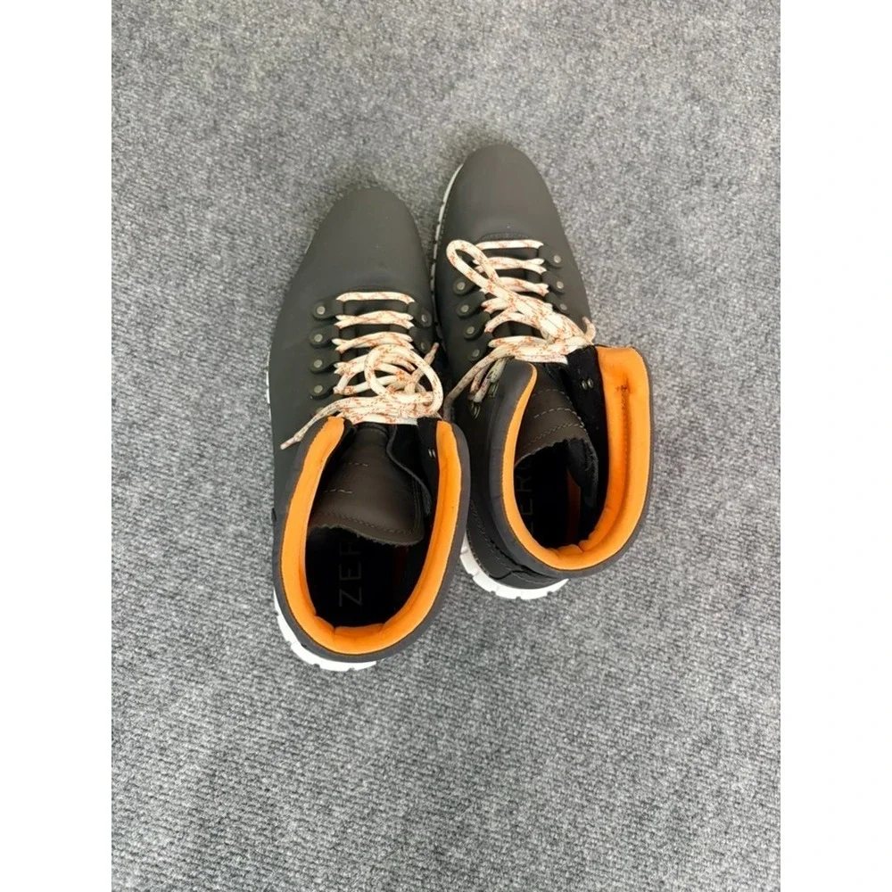 Cole Haan Zerogrand Hiker Boots Men's Black Orange Waterproof C31627 Size 13M
